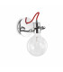 Radio 1 Light Wall Light Chrome E27