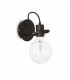 Radio 1 Light Wall Light Black E27