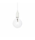 Edison 1 Light Ceiling Pendant White E27