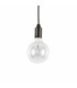 Edison 1 Light Ceiling Pendant Black E27-1
