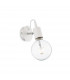 Edison 1 Light Wall Light White E27