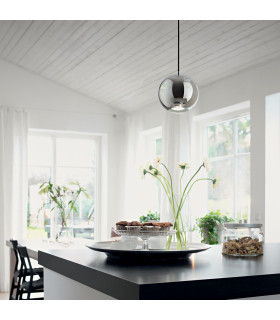Mr Jack 1 Light Small Dome Ceiling Pendant Chrome GU10-2