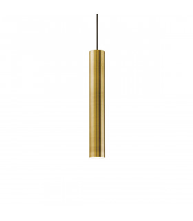 Look 1 Light Slim Ceiling Pendant Bronze GU10