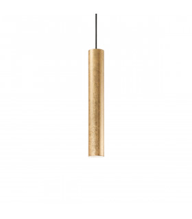 Look 1 Light Slim Ceiling Pendant Gold GU10