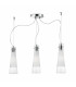 Kuky  3 Light Ceiling Pendant Bar Chrome E27