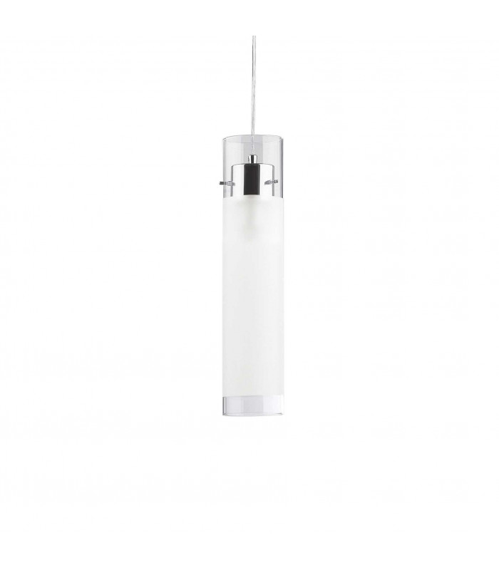 Flam 1 Light Large Ceiling Pendant Chrome E27-1