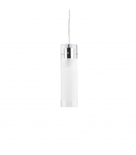 Flam 1 Light Small Ceiling Pendant Chrome E27-1