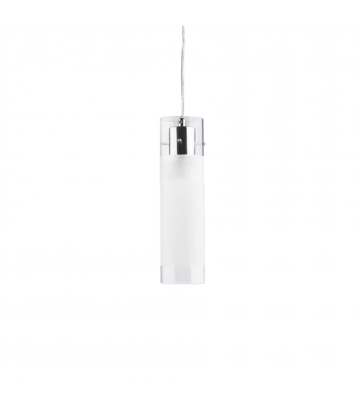 Flam 1 Light Small Ceiling Pendant Chrome E27-1