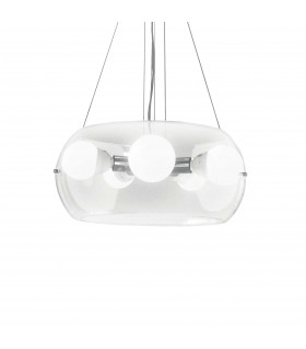 Audi 5 Light Ceiling Pendant Clear E27-1