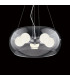 Audi 5 Light Ceiling Pendant Clear E27-2