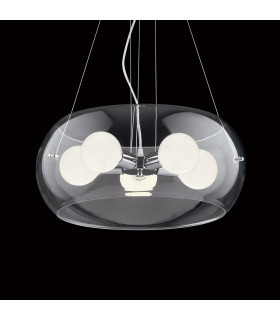 Audi 5 Light Ceiling Pendant Clear E27-2