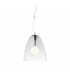 Audi 1 Light Dome Ceiling Pendant Clear E27-1