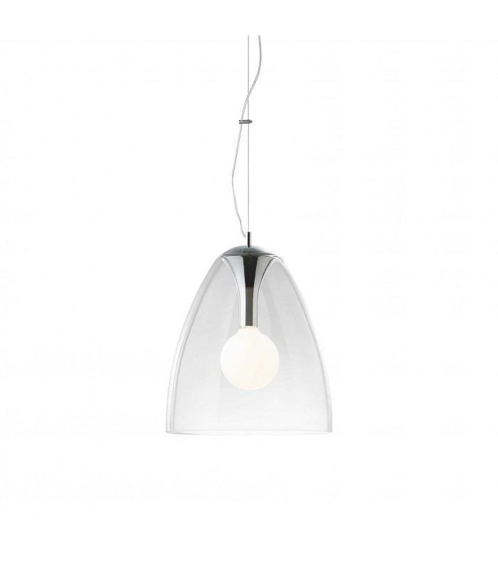 Audi 1 Light Dome Ceiling Pendant Clear E27-1