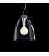 Audi 1 Light Dome Ceiling Pendant Clear E27-2