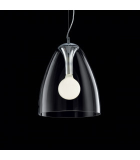 Audi 1 Light Dome Ceiling Pendant Clear E27-2