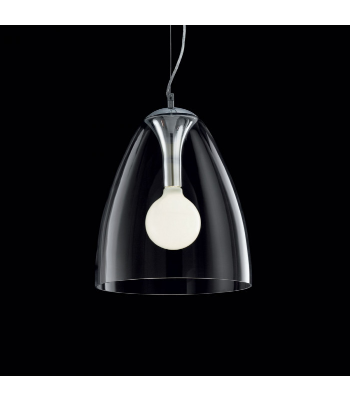 Audi 1 Light Dome Ceiling Pendant Clear E27-2