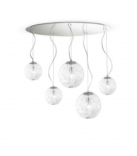 Mapa Max  5 Light Cluster Ceiling Pendant Chrome E27