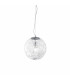 Mapa Max 1 Light Large Globe Ceiling Pendant Chrome E27