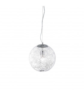 Mapa Max 1 Light Large Globe Ceiling Pendant Chrome E27