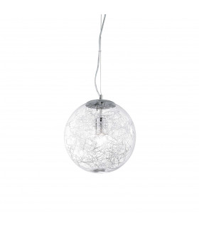 Mapa Max 1 Light Small Globe Ceiling Pendant Chrome E27