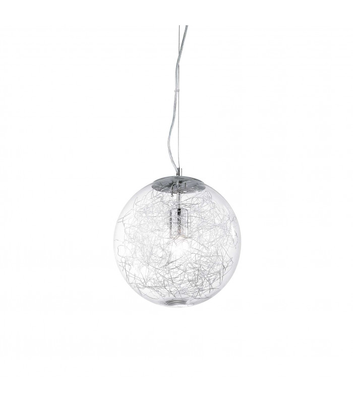 Mapa Max 1 Light Small Globe Ceiling Pendant Chrome E27