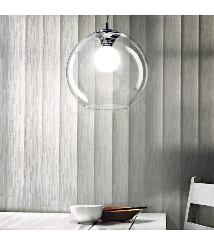 Nemo Large Globe Ceiling Pendant Clear, E27
