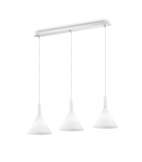 Cocktail  3 Light Hanging Ceiling Pendant Light White E14