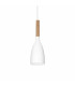 Manhattan 1 Light Ceiling Pendant White E14
