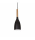 Manhattan 1 Light Ceiling Pendant Black E14