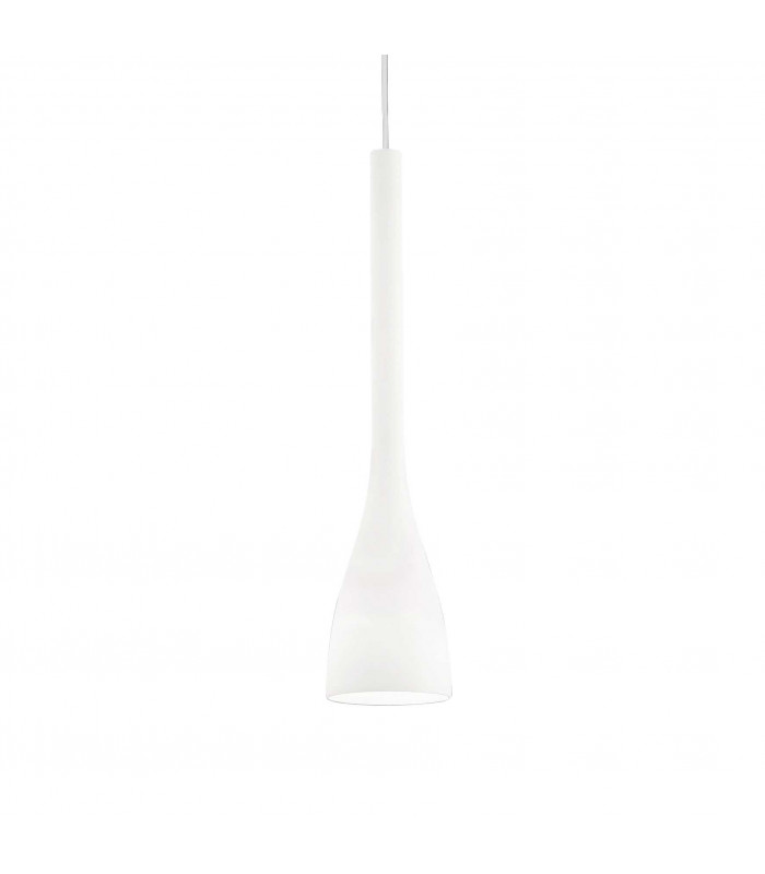 Flut 1 Light Large Ceiling Pendant White E27-1