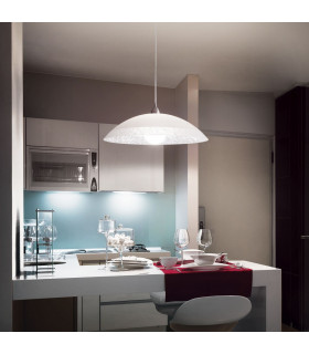 Lana 1 Light Small Dome Ceiling Pendant Chrome E27-2