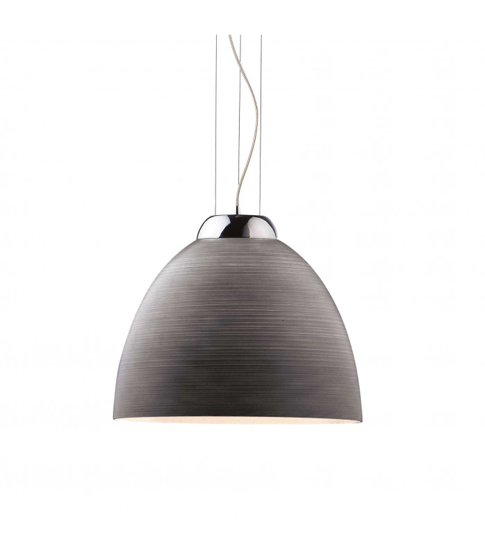 Tolomeo 1 Light Dome Ceiling Pendant Grey E27-1
