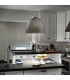 Tolomeo 1 Light Dome Ceiling Pendant Grey E27-2