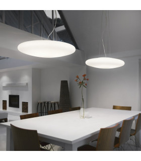 Smarties Bianco  5 Light  Large Ceiling Pendant White, E27