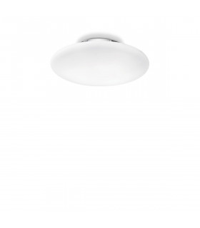 Smarties Bianco 1 Light Indoor Small Flush Light White E27