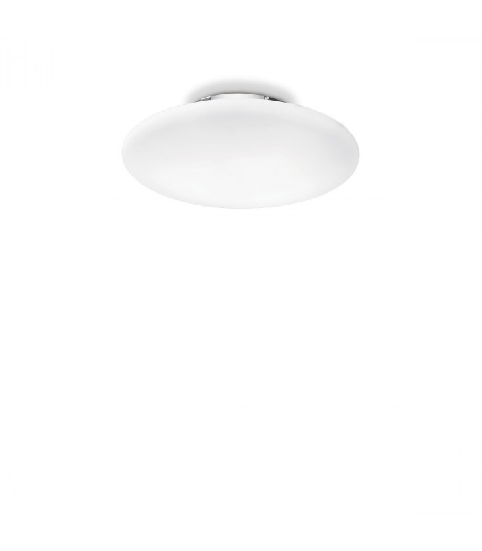Smarties Bianco 1 Light Indoor Small Flush Light White E27