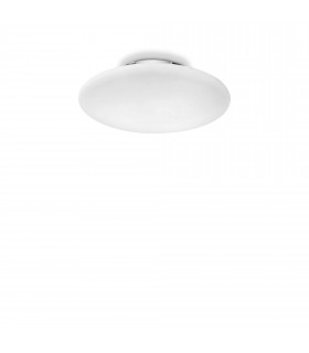 Smarties Bianco  3 Light Large Ceiling Flush Light White E27