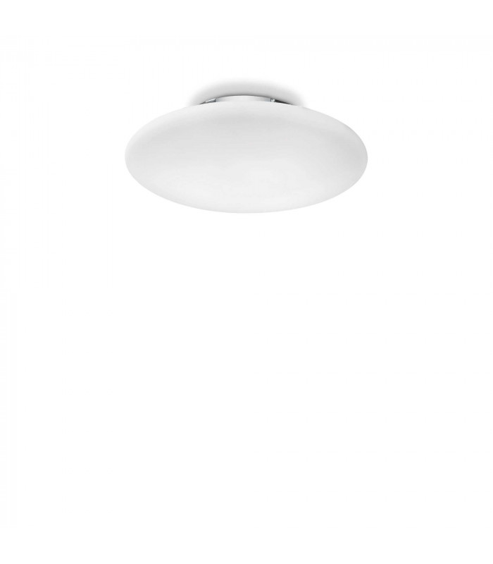 Smarties Bianco  3 Light Large Ceiling Flush Light White E27
