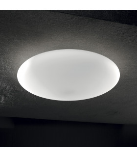 Smarties Bianco  3 Light Large Ceiling Flush Light White, E27