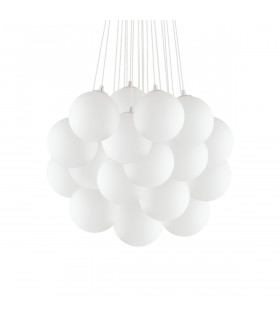 Mapa Bianco  22 Light  Large Cluster Pendant White E14