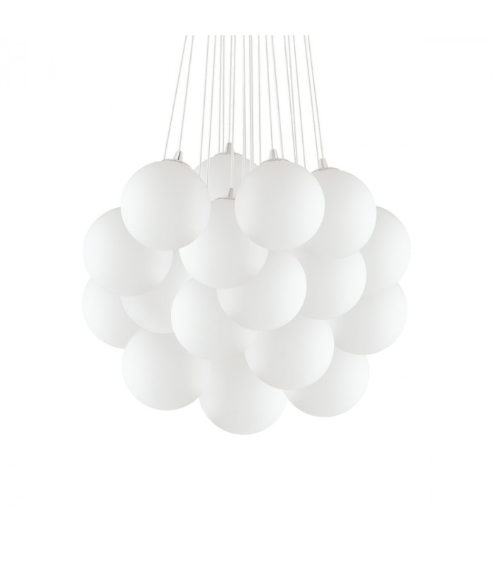 Mapa Bianco  22 Light  Large Cluster Pendant White E14