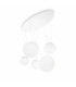 Mapa Bianco  5 Light Cluster Ceiling Pendant White E27