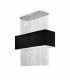 Phoenix  5 Light Semi Flush Ceiling Light Black E27