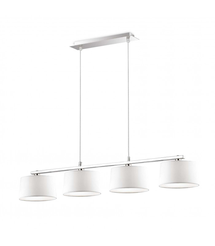 Hilton  4 Light Ceiling Pendant Bar Chrome White G9