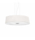 Hilton  6 Light  Large Round Ceiling Pendant Chrome White E27