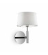 Hilton 1 Light Indoor Wall Light Chrome White G9