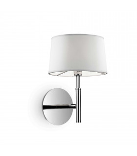 Hilton 1 Light Indoor Wall Light Chrome White G9