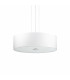 Woody  5 Light  Large Round Ceiling Pendant White E27-1