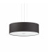 Woody  5 Light  Large Round Ceiling Pendant Black E27-1