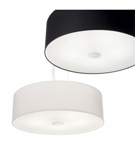Woody  5 Light  Large Round Ceiling Pendant Black E27-2